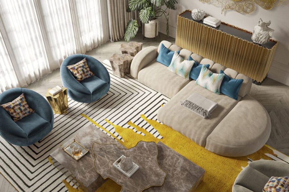 How to use rugs and orient furniture
