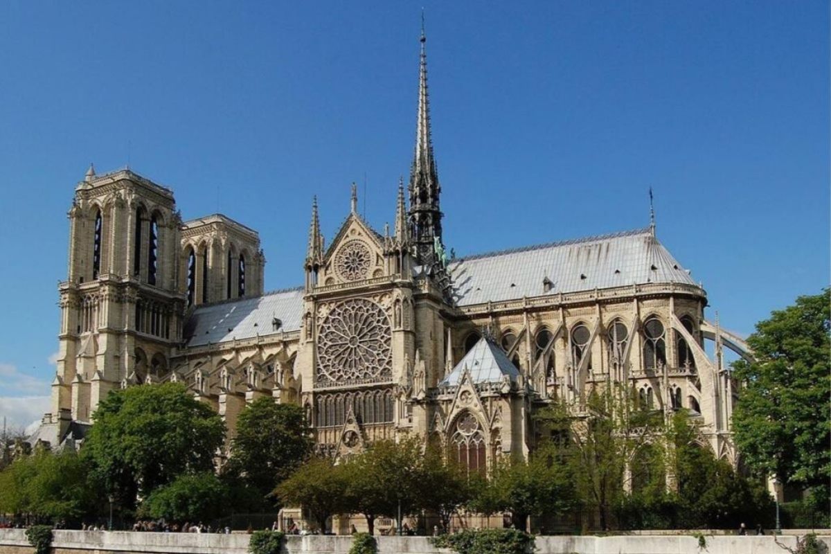Notre Dame de Paris exterior facade