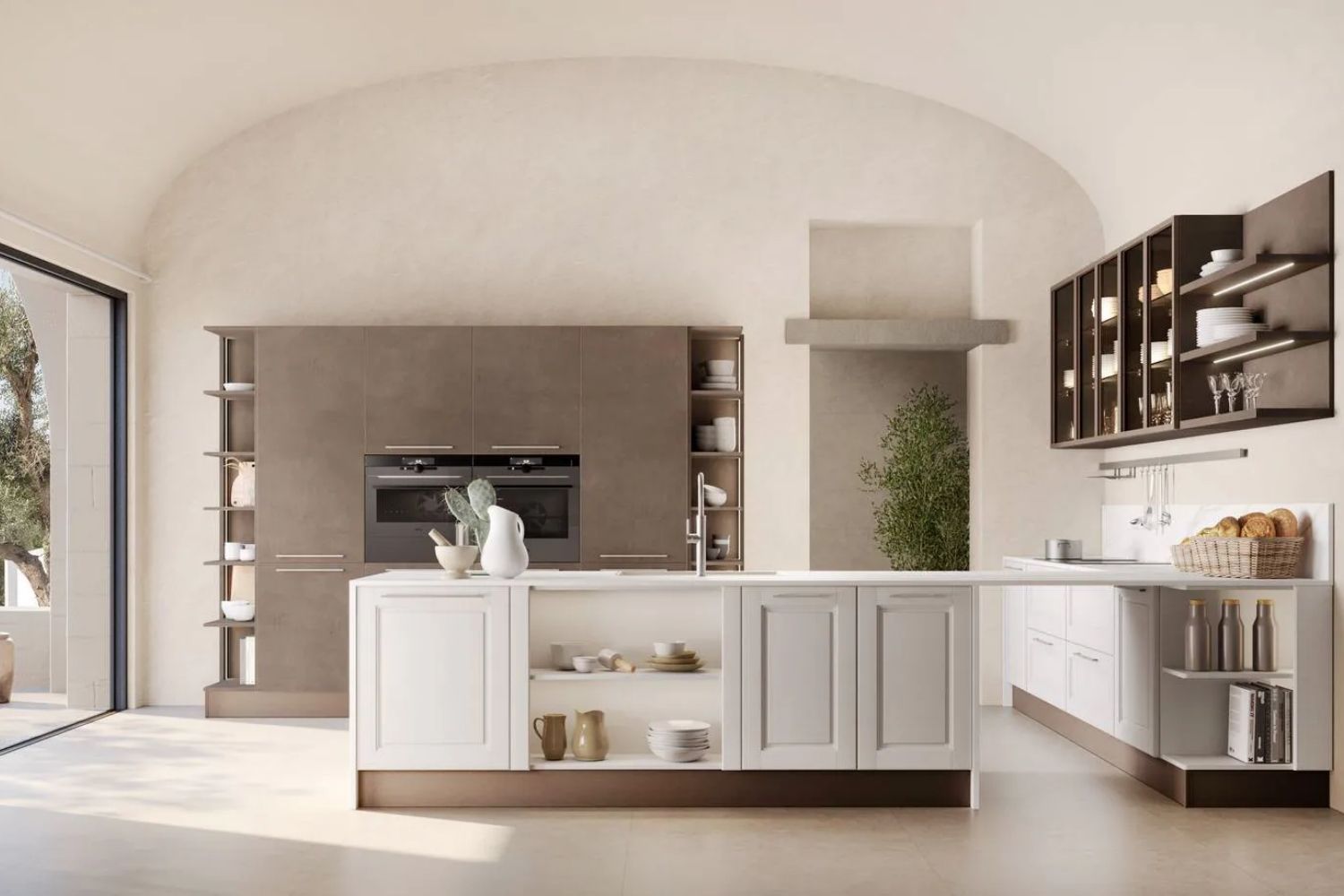 Penisola utilizzata per separare cucina e soggiorno