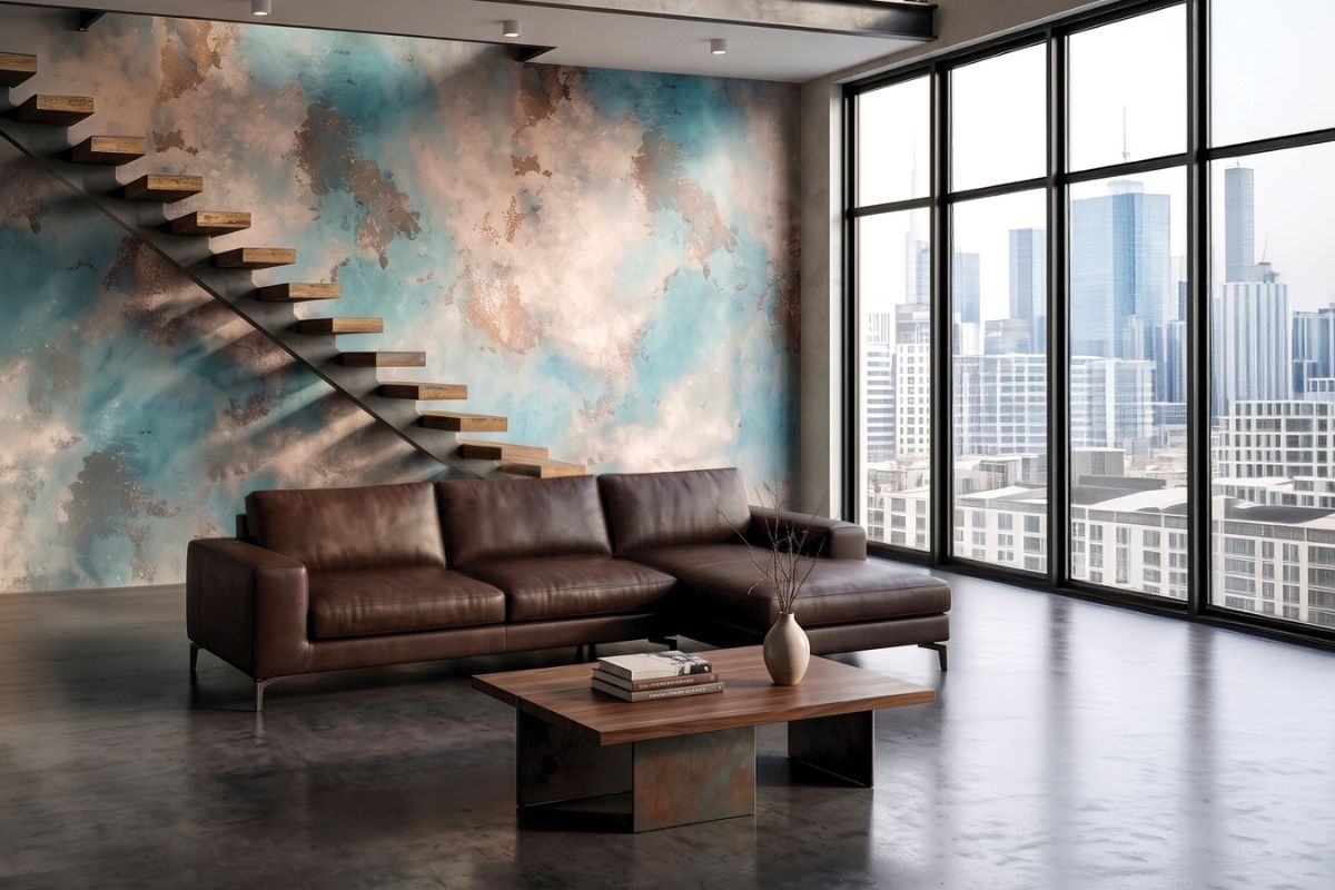 Verderame_Wall Painting Novacolor con effetto rame ossidato