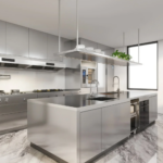 Acciaio inox nell'interior design cucine, arredi e superfici per una casa contemporanea