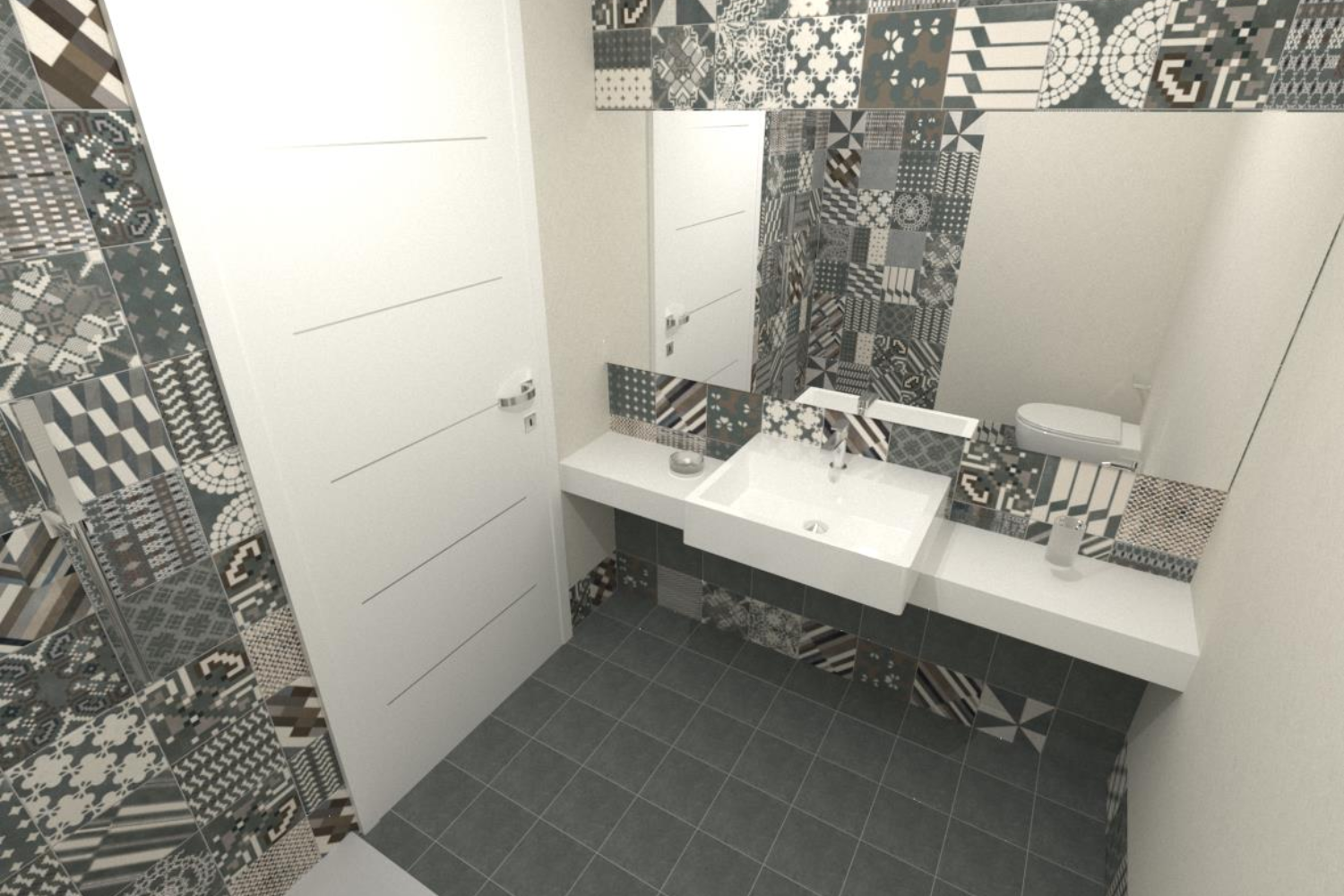 Cementine in bagno distinguere decorazione e prestazione