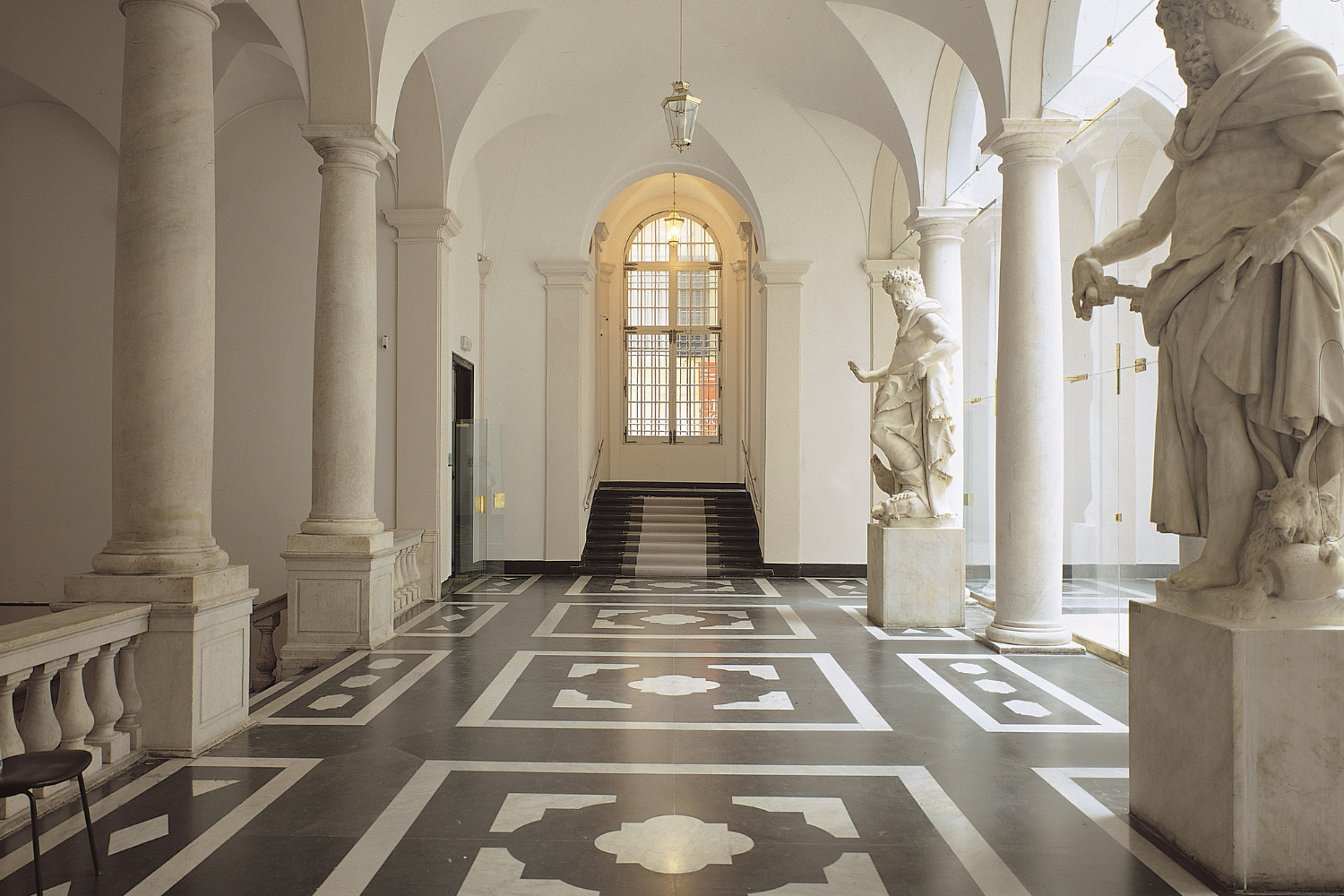 Palazzo Bianco museum design by Franco Albini in Genoa