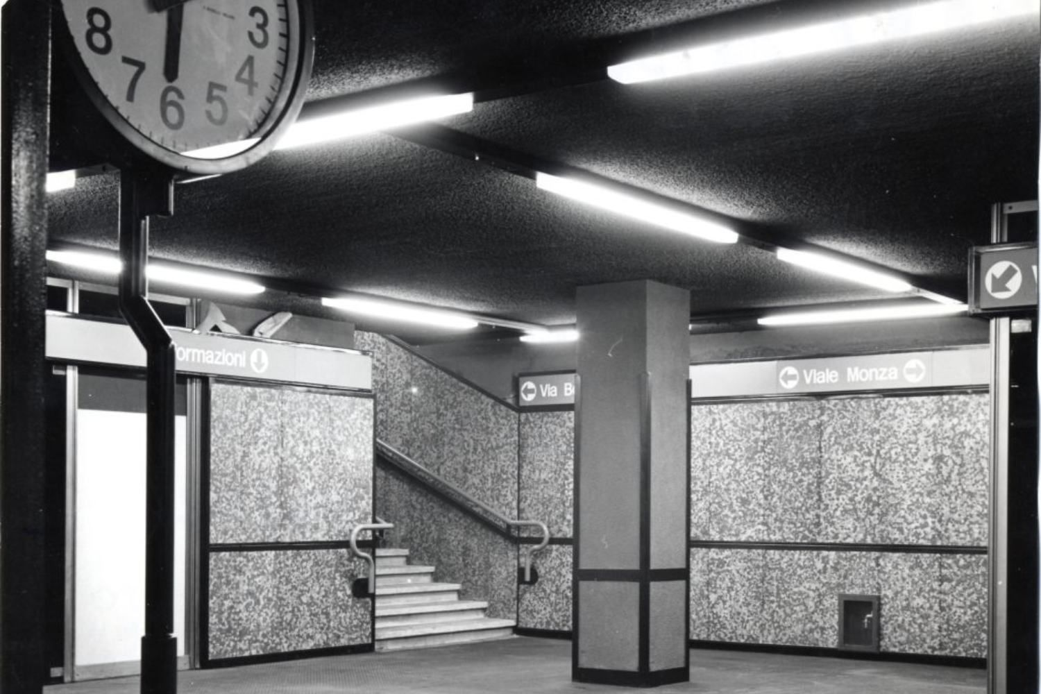 Milan Metro Line 1 design by Franco Albini, Franca Helg and Bob Noorda
