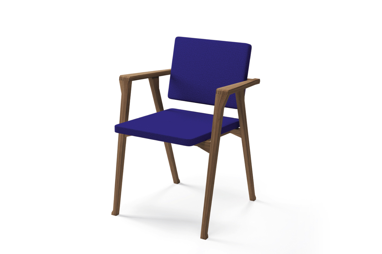 Luisa armchair by Franco Albini reduced to its essential structural elements