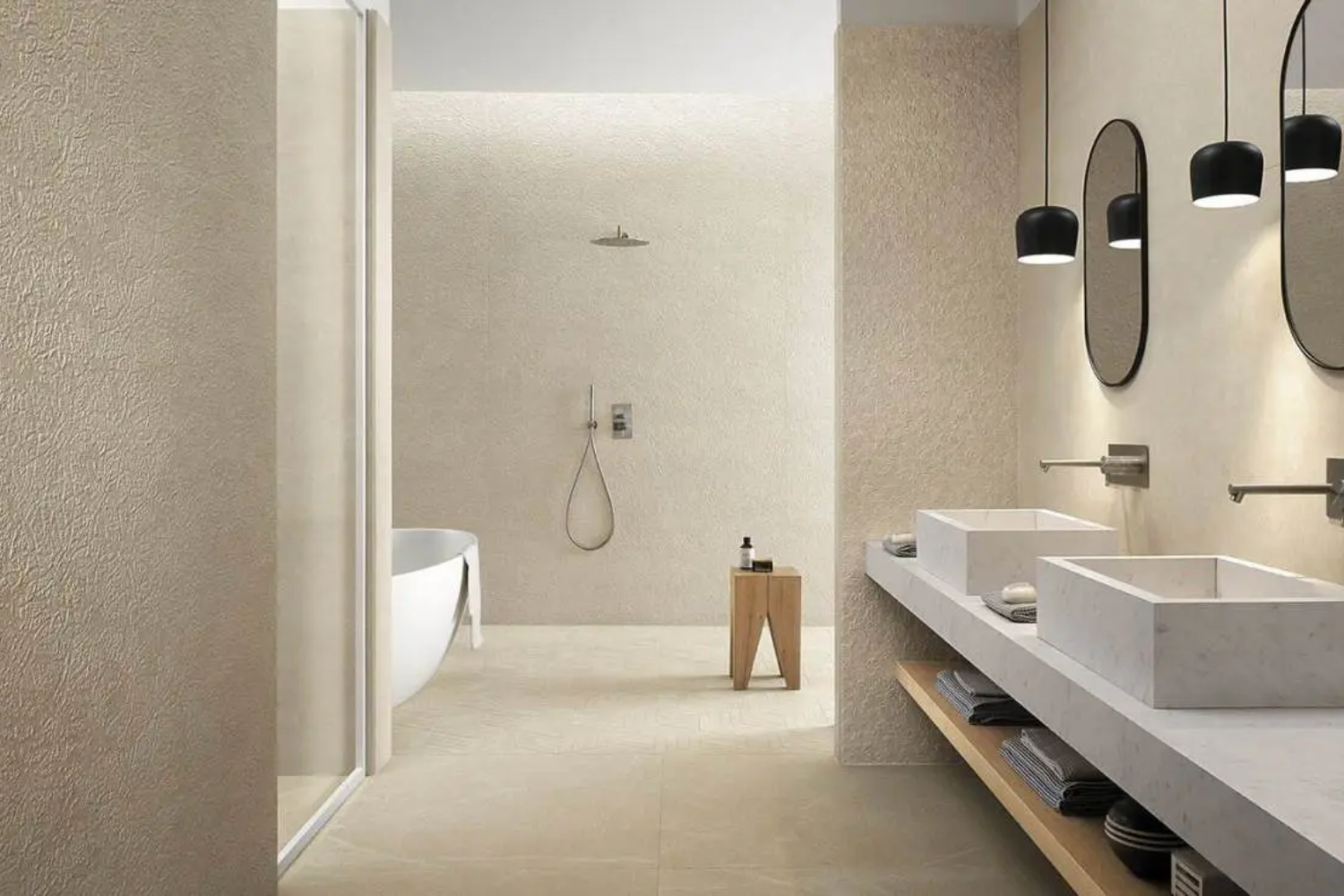 Pavimento in resina in bagno e doccia