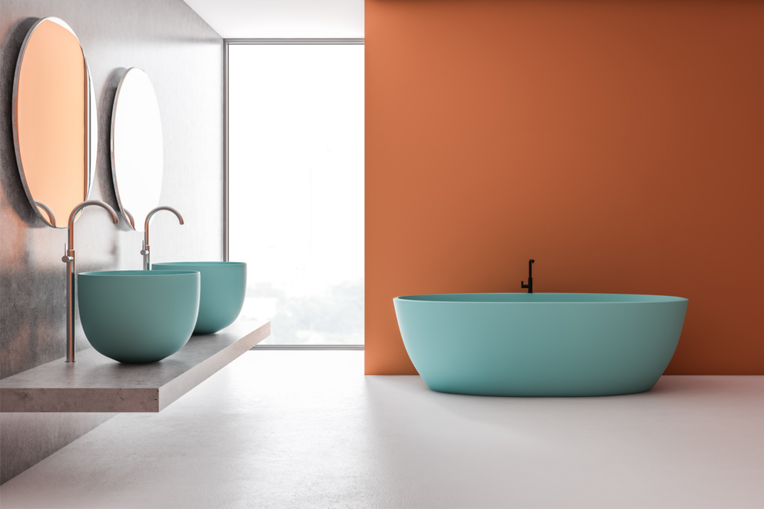 Pittura a calce in bagno