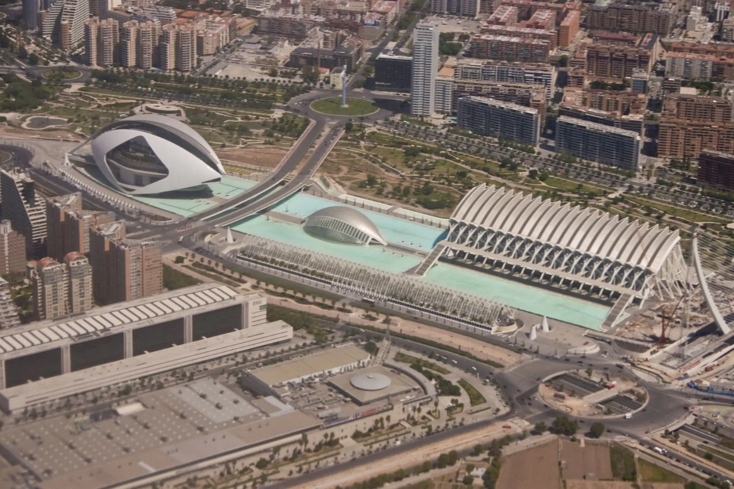 City of Arts and Sciences in Valencia designed by Santiago Calatrava