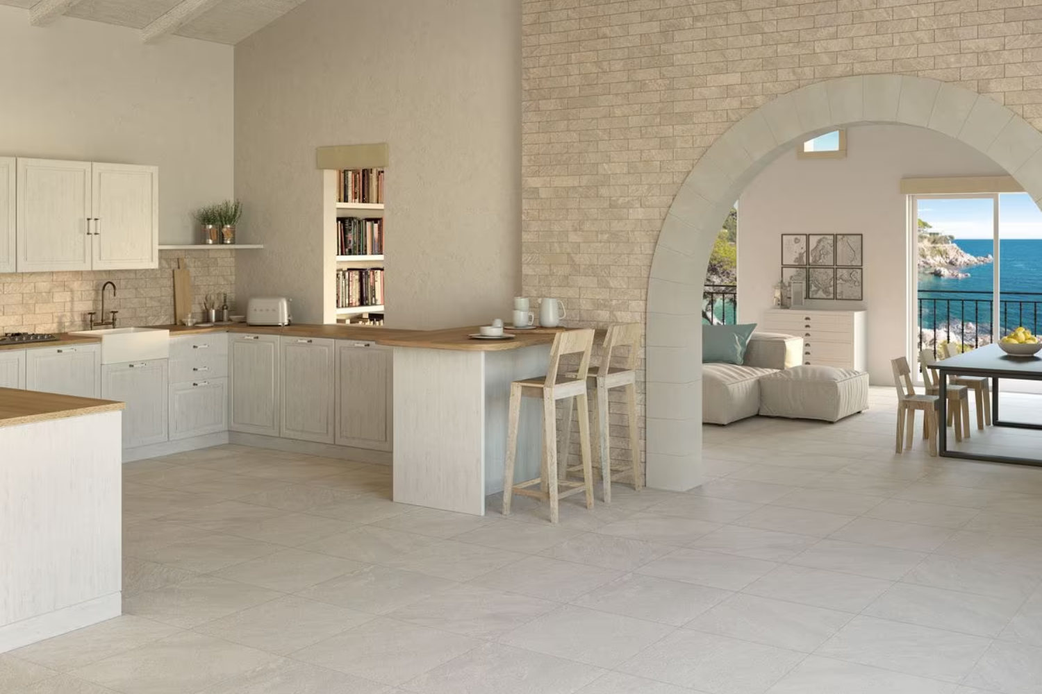 Stile mediterraneo moderno materiali, colori e idee per interni contemporanei