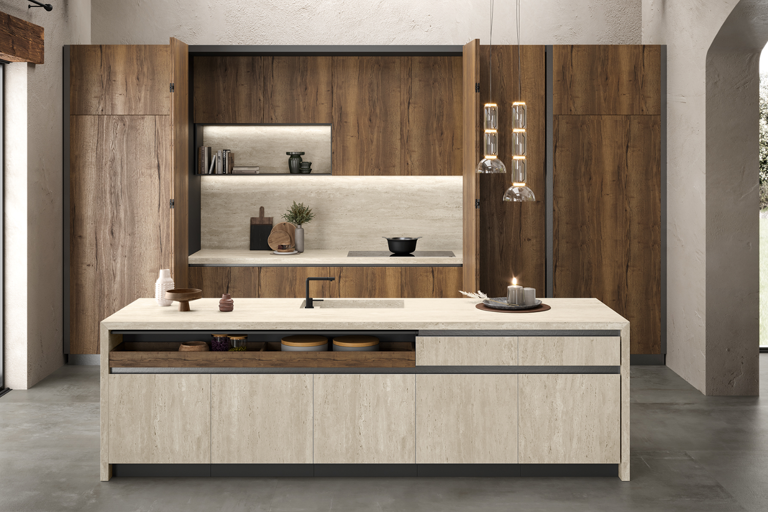 Travertino in cucina bello, ma bisogna conoscere gli acidi