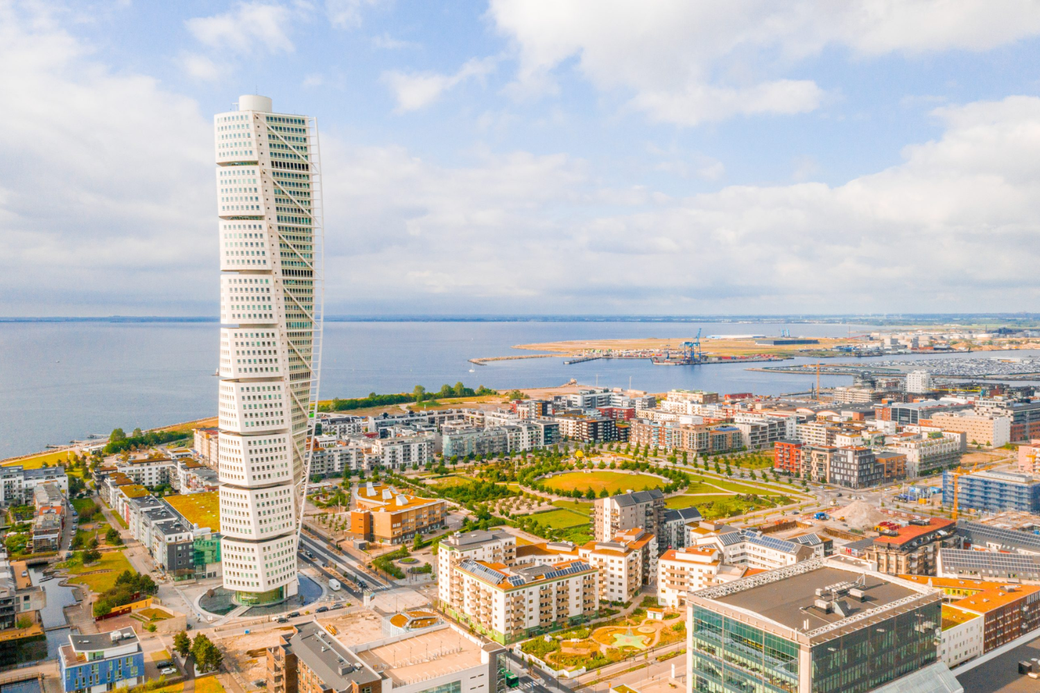 Turning Torso skyscraper by Santiago Calatrava in Malmö Sweden