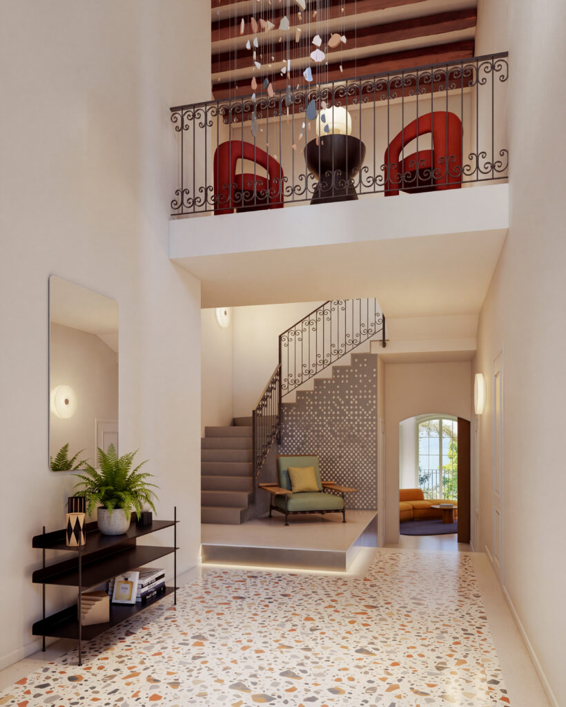 Ingresso in terrazzo alla veneziana con doppia altezza e soppalco, Studio xzlab