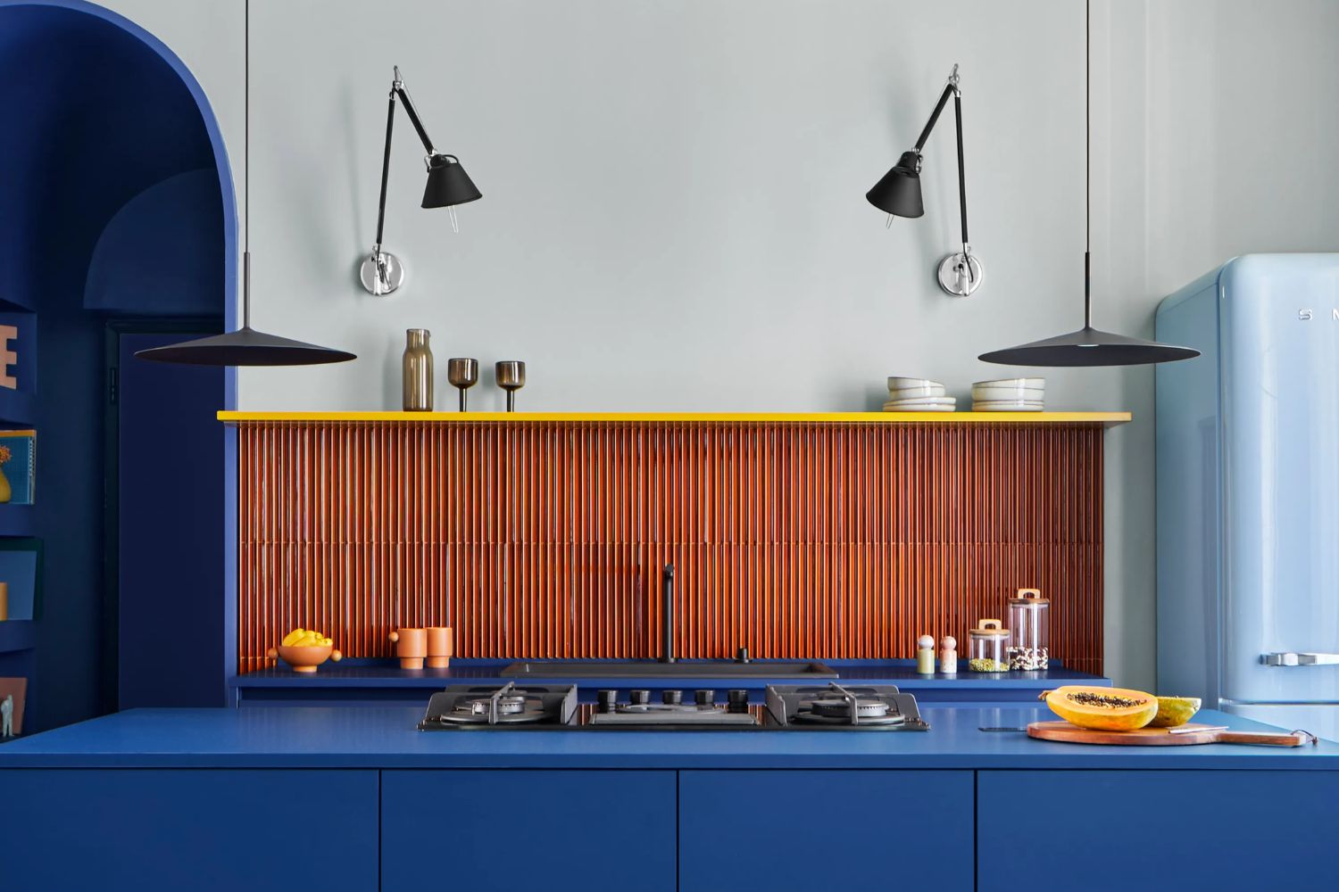 Blu in cucina