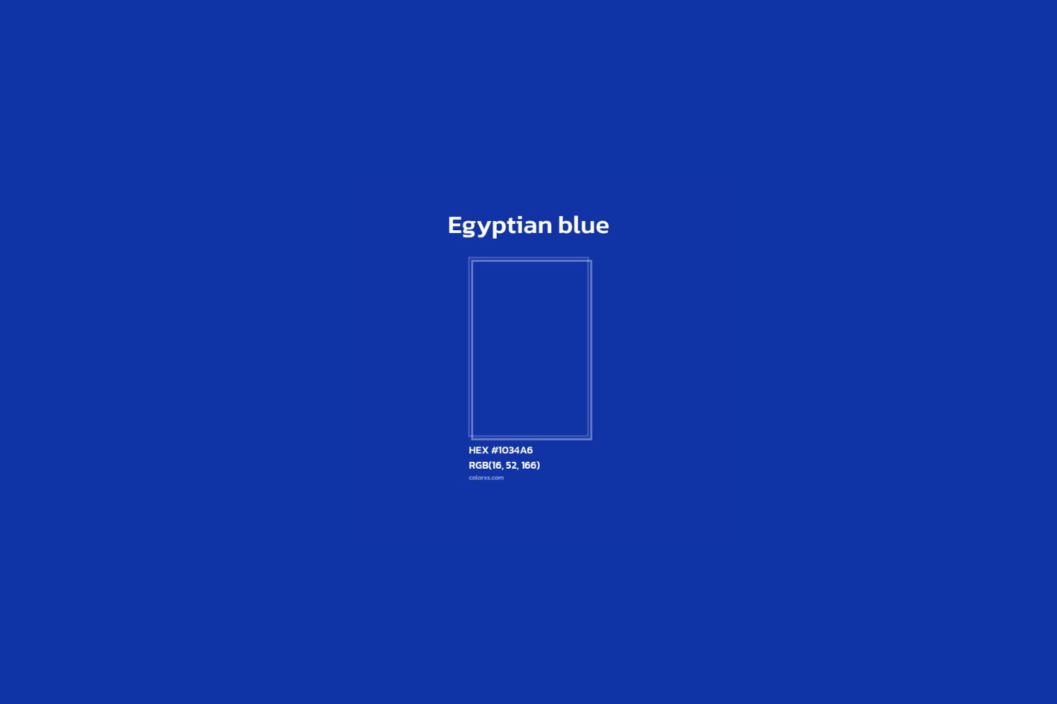 Il blu prima del design egyptian blue