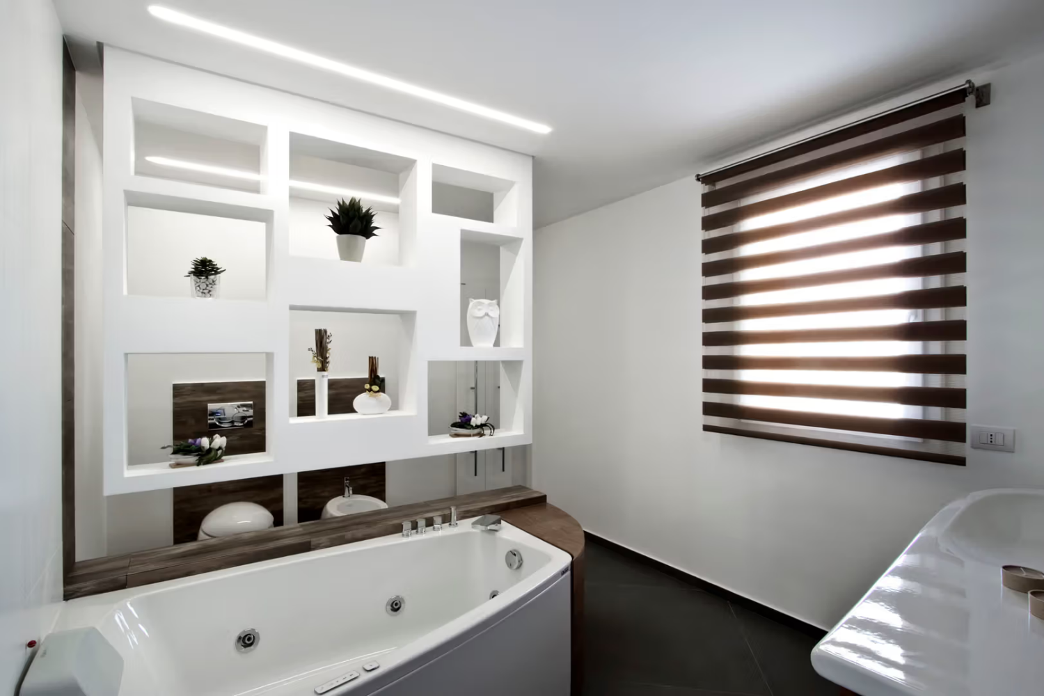 In bagno la questione principale non è la forma, ma l'acqua