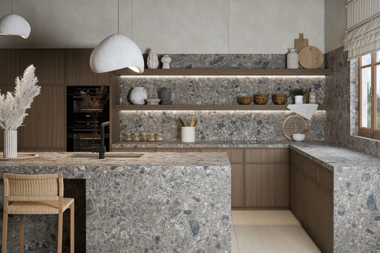 Ceppo di Gré kitchen surfaces where technical performance matters as much as appearance