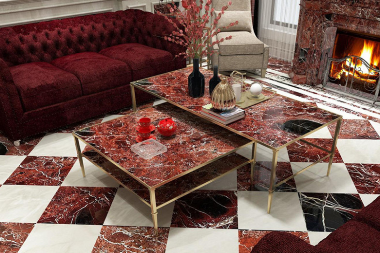 Marmo Rosso Levanto: caratteristiche, abbinamenti e idee per usarlo nell'arredamento