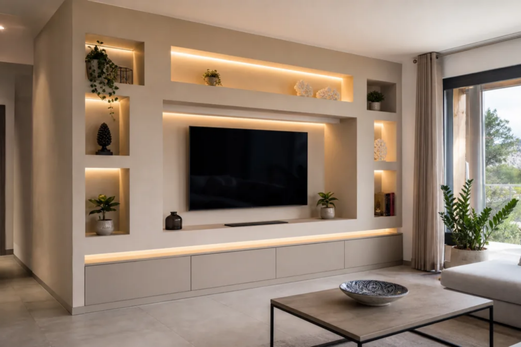 Nicchie in cartongesso idee moderne per contenere, esporre e illuminare senza mobili