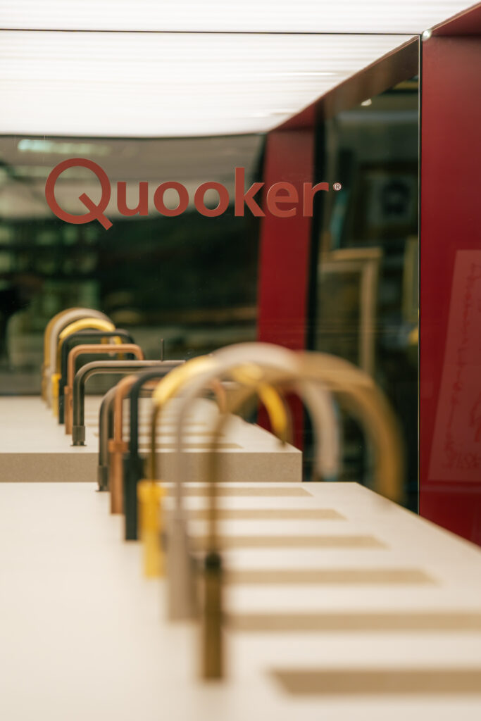 Rubinetti Quooker in esposizione nello showroom