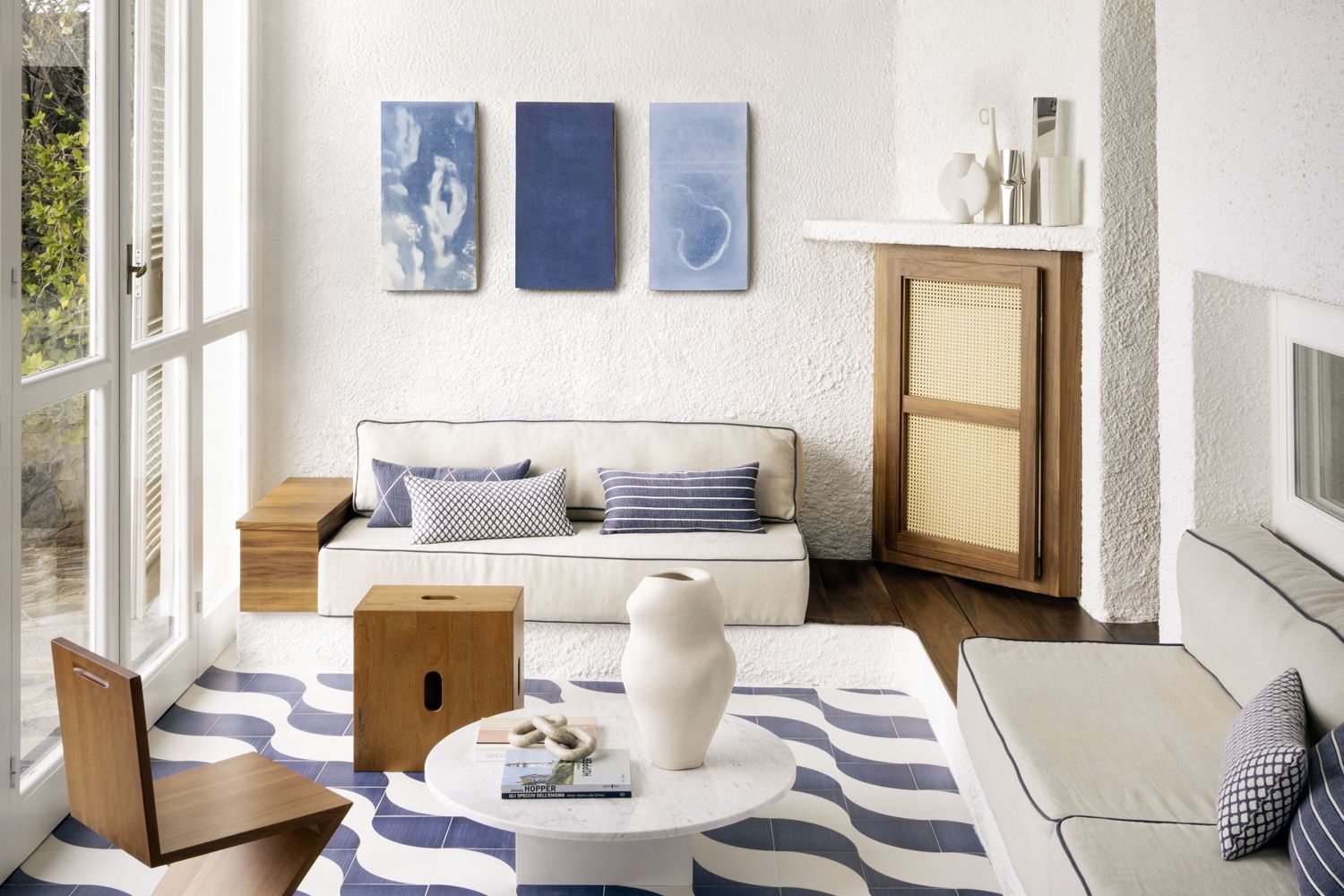 abbinamenti blu arredamento