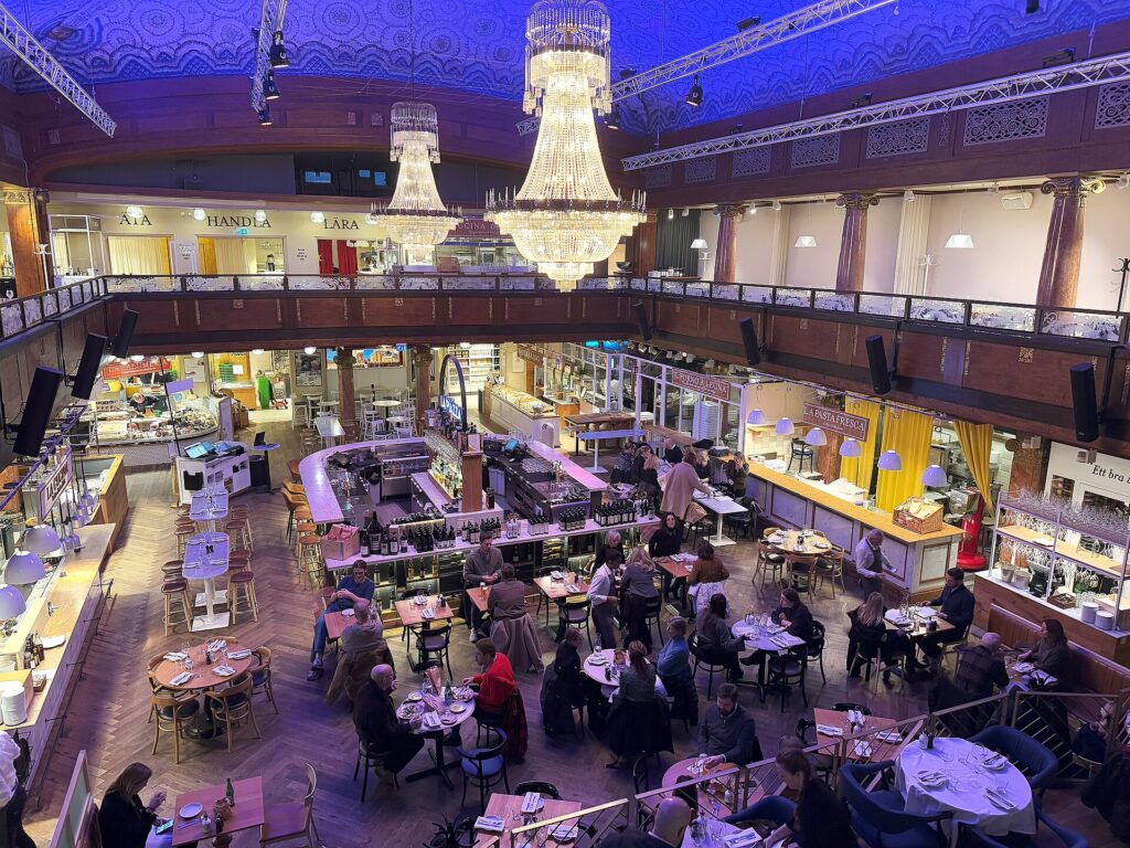 La Piazza at Eataly Stockholm inside the former Röda Kvarn cinema