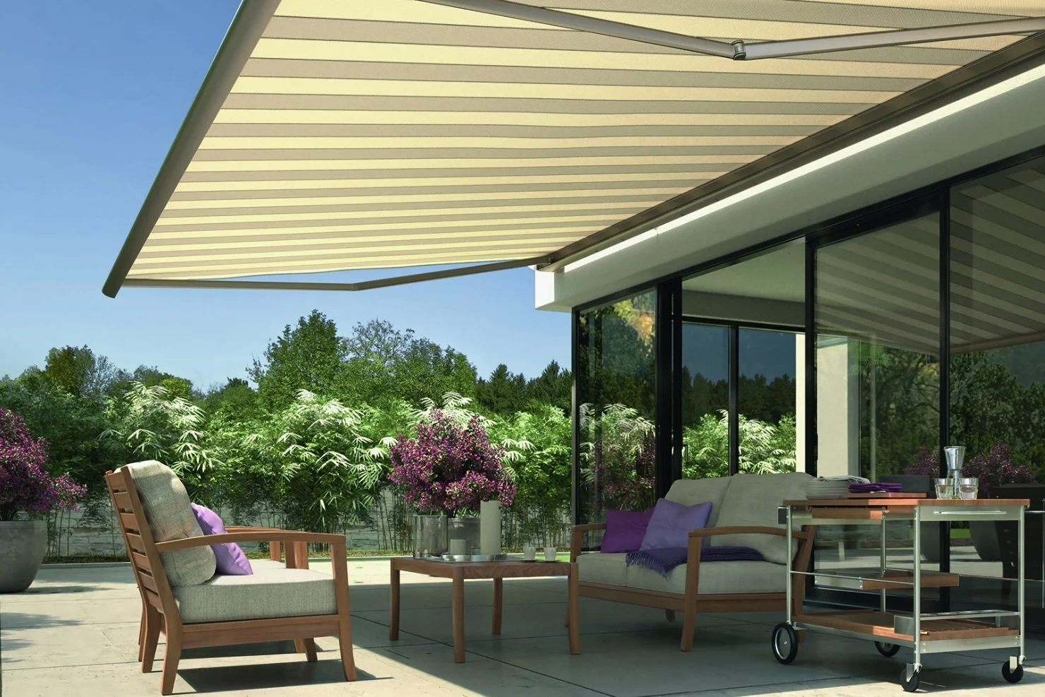 Tenda da sole con tessuto Tempotest