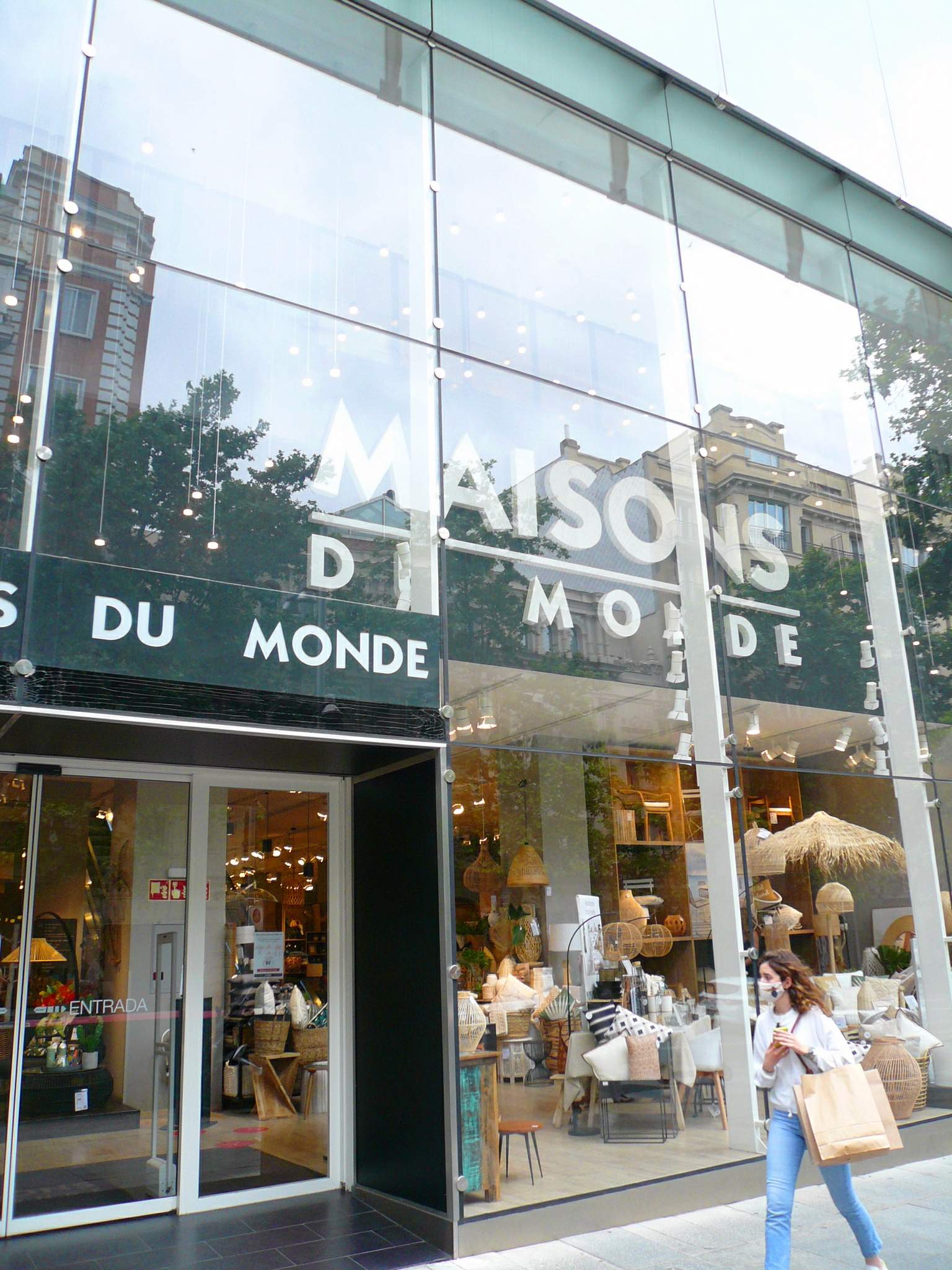 Ingresso del negozio Maisons du Monde in Calle de Serrano a Madrid