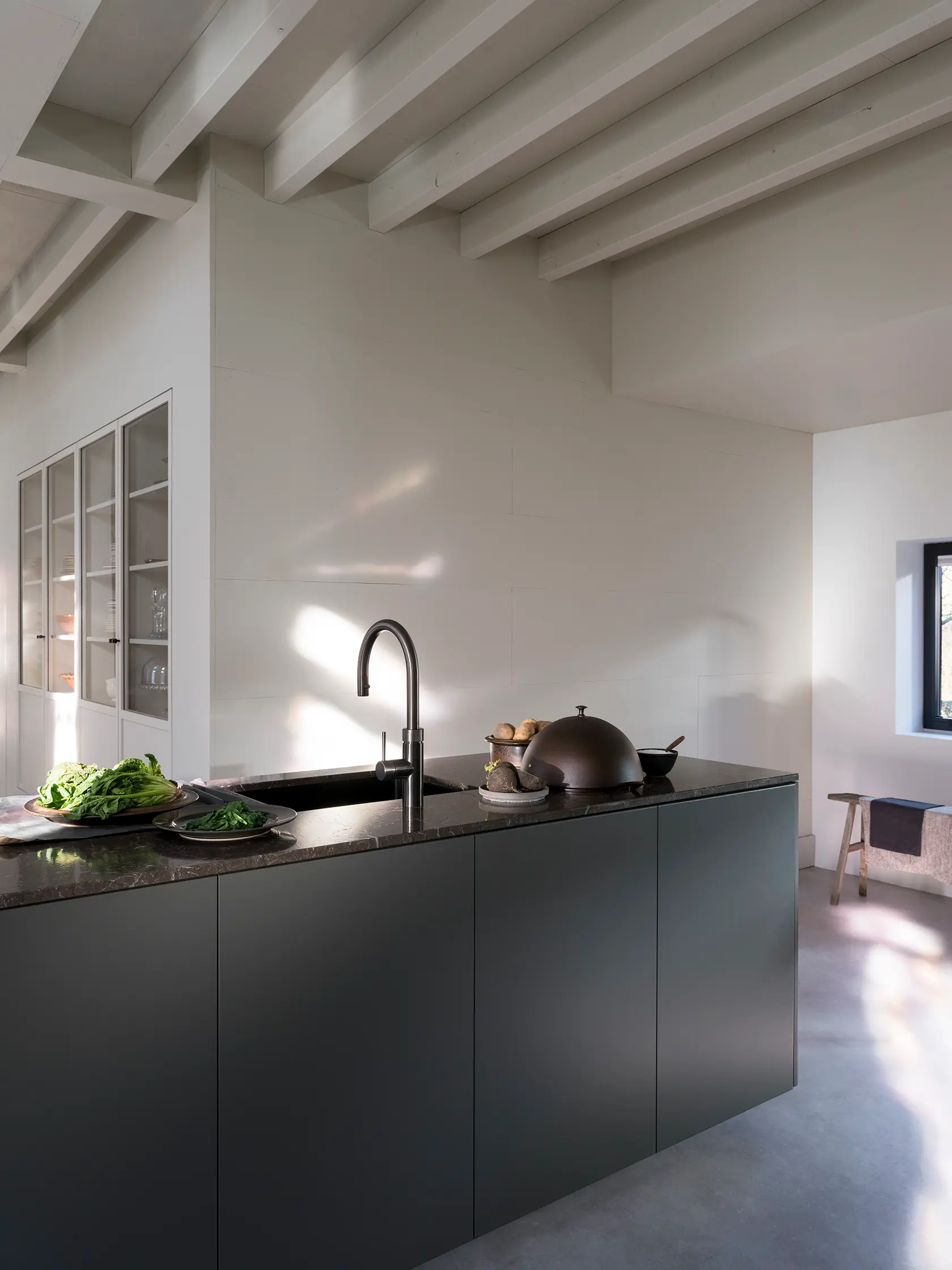 Rubinetto Quooker Flex Round Gunmetal in cucina
