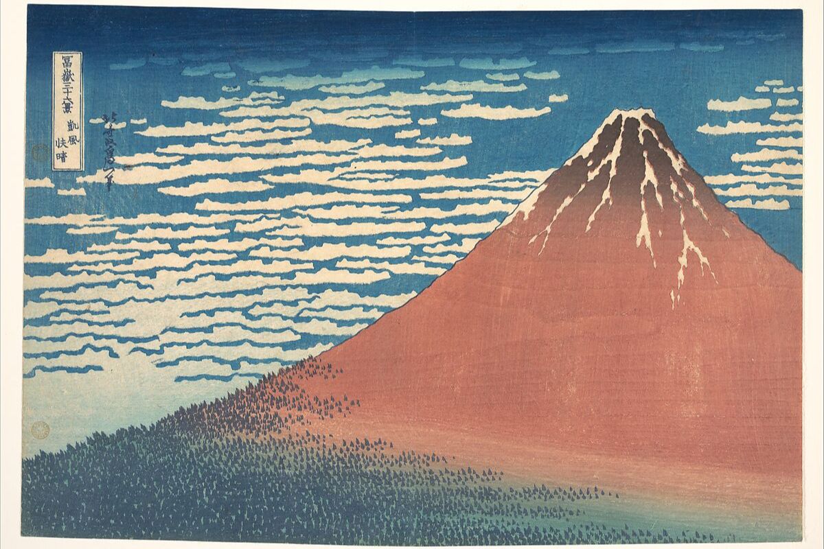 Hokusai Il Fuji rosso mostre d'arte 2027