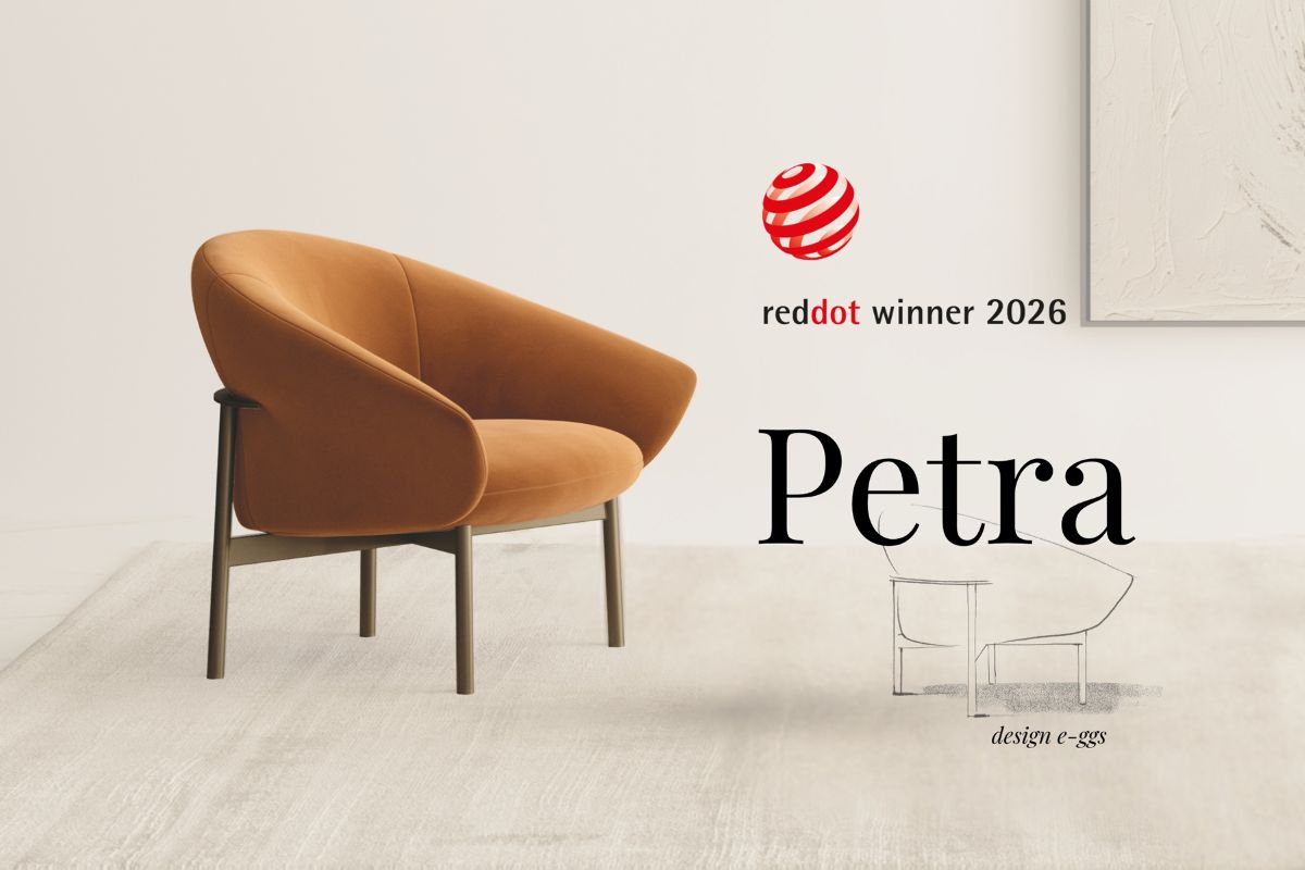 Bontempi Petra armchair, winner of the Red Dot Design Award 2026