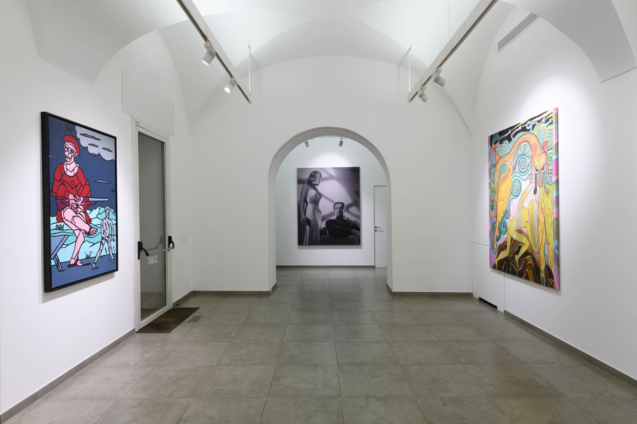 Sale espositive della galleria 21ART a Roma progettata da Fosbury Architecture