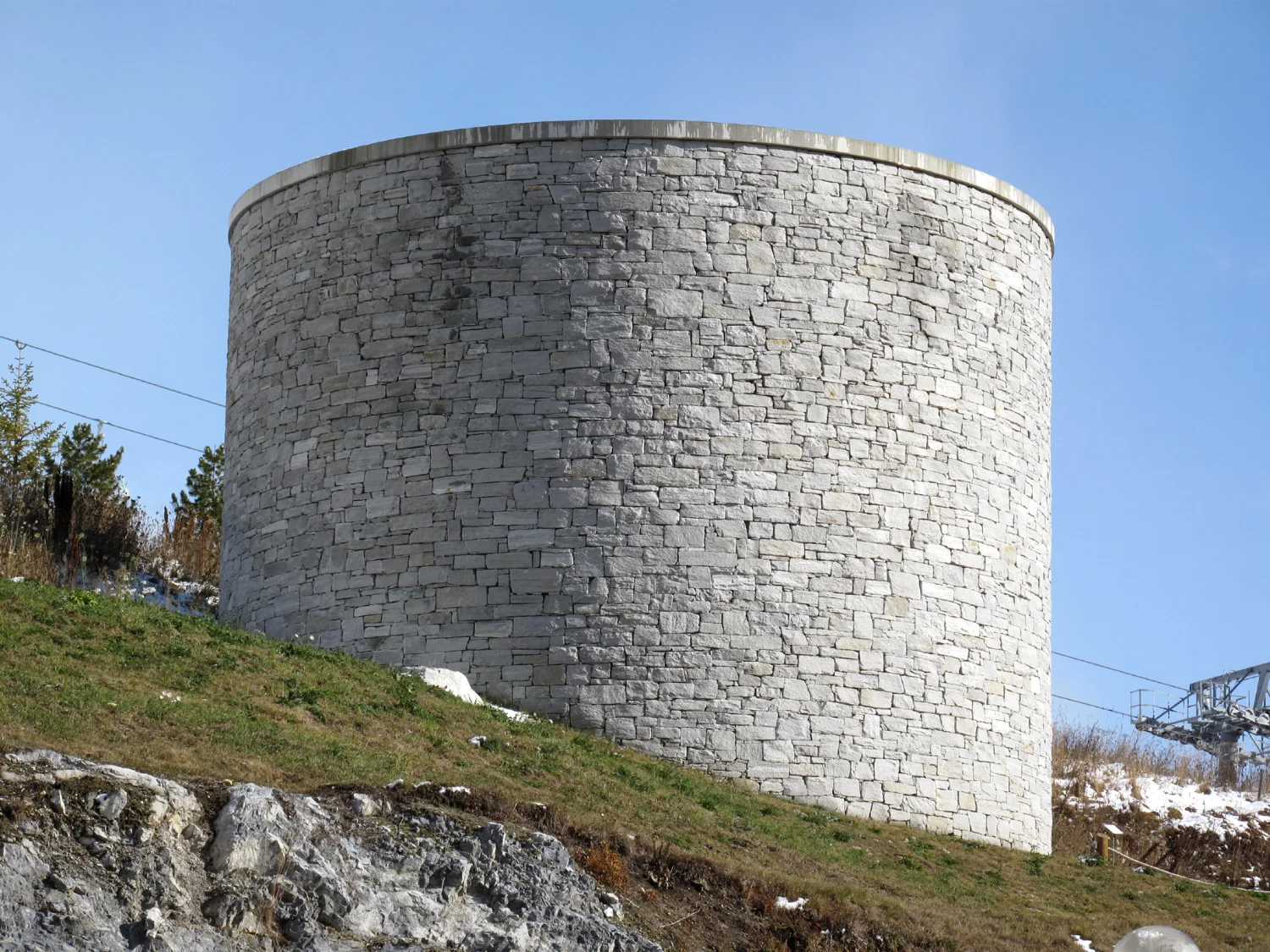James Turrell's Skyspace at Hotel Castell in Zuoz, Engadine
