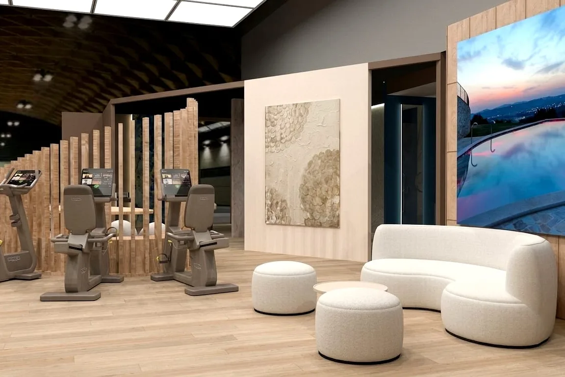Vista generale di Hotel in Motion con il Wellness Cafè 5.0 a InOut 2026