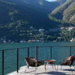 Terrazza dell’hotel Il Sereno a Torno affacciata sul Lago di Como