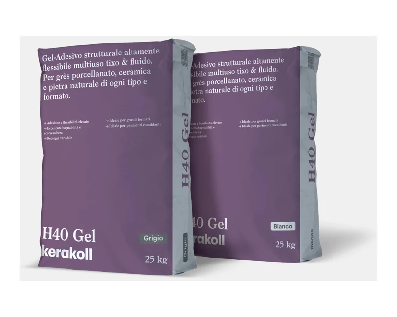 Confezioni di gel adesivo Kerakoll H40 Gel