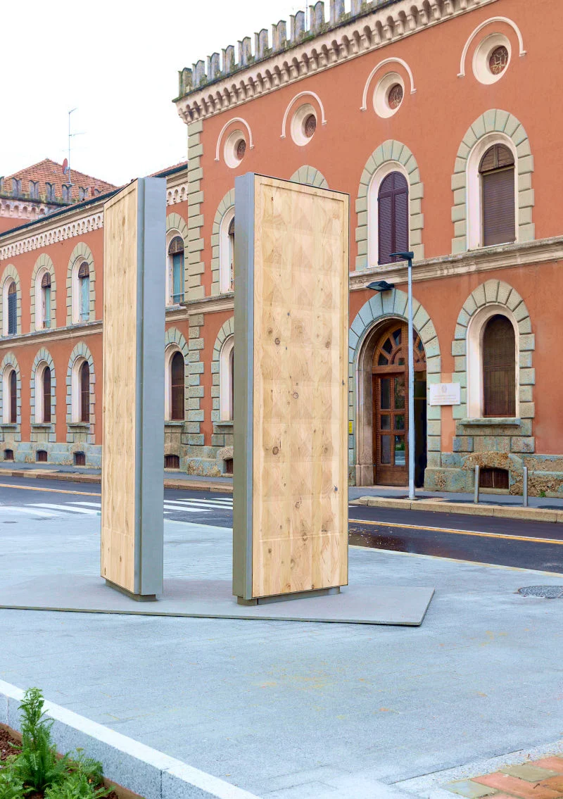 Michele De Lucchi’s Door of Hope outside San Vittore prison in Milan