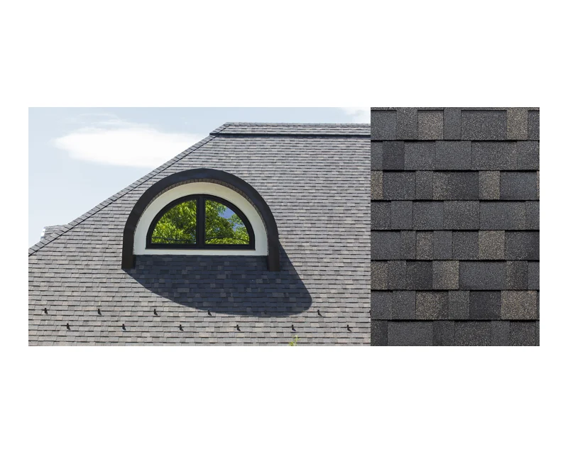 Roof with Tegola Canadese Master bitumen shingles