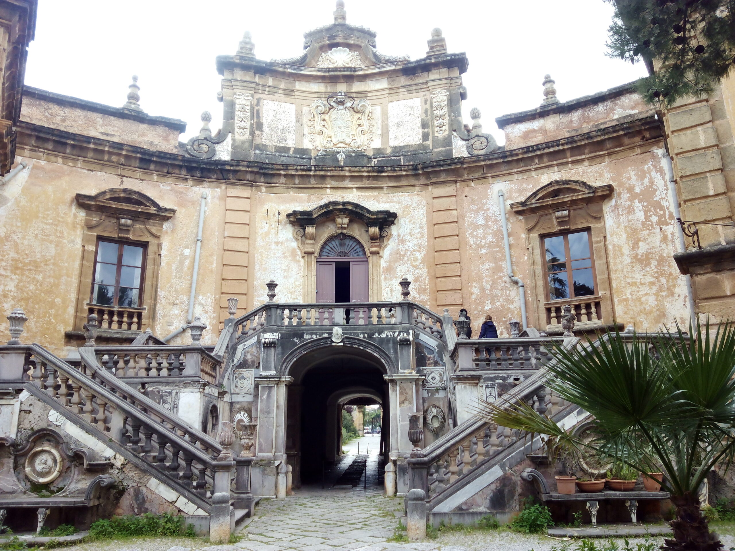 Architettura esterna della villa barocca di Bagheria
